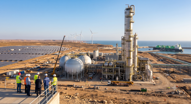 Marruecos invierte 13.000 millones de dólares en amoníaco verde producido a partir de energía solar y eólica antes de 2032